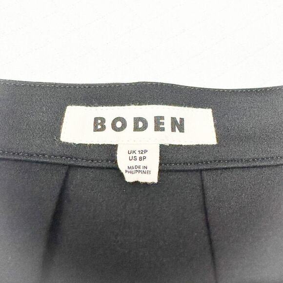 Boden Pleated Balloon Ponte Skirt Black Size 8 Petite Style R0441 - Picture 3 of 5